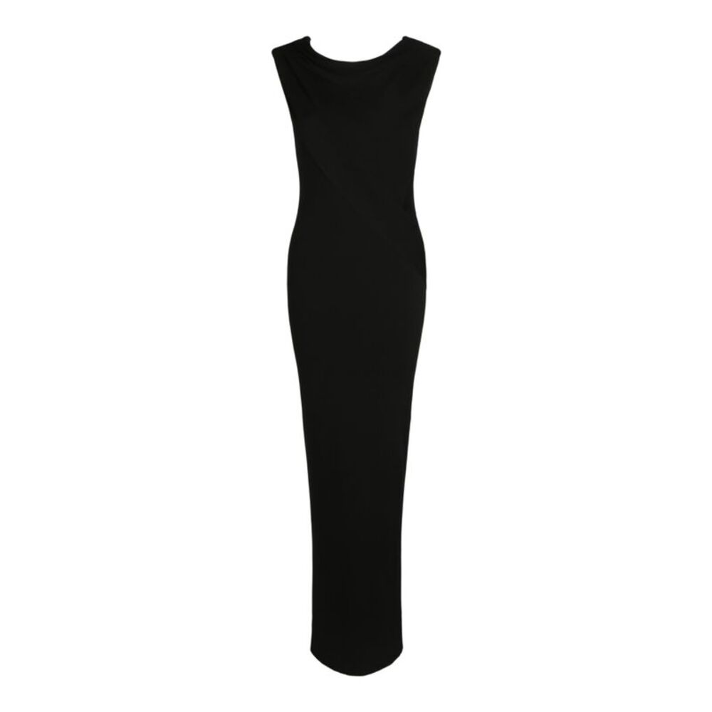 Givenchy Cowl-Neck Maxi Dress Black Womens